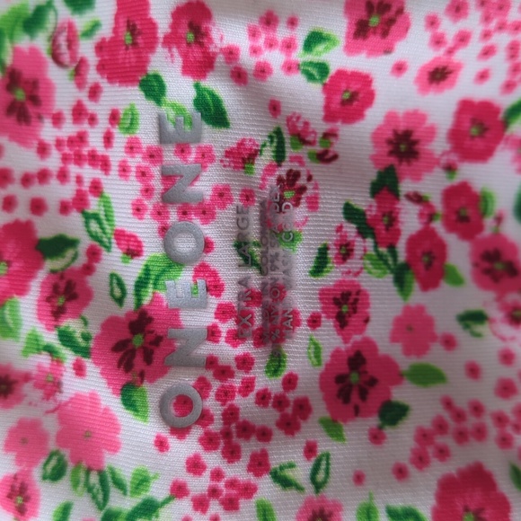 Oneone swimwear floral one piece cut out bathing suit size XL - Picture 8 of 9